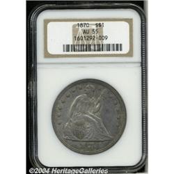 1870[S$1] AU55 NGC.