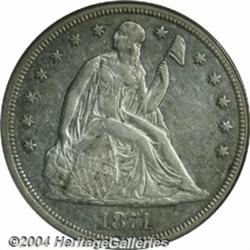 1871-CC[S$1] AU53 PCGS.