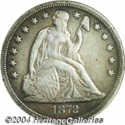 1872-CC[S$1]--Tooled, Whizzed--ANACS. XF Details, Net VF20.