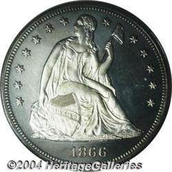 1866[S$1] Motto PR63 Cameo PCGS.