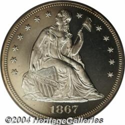 1867[S$1] PR63 Cameo PCGS.