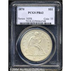1870[S$1] PR62 PCGS.