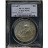 Image 3 : 1874-CC[T$1] MS62 Chop Mark PCGS.