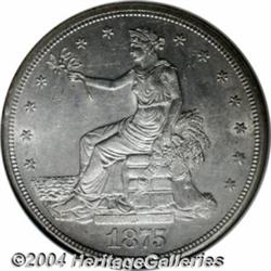 1875-S/CC[T$1] AU58 NGC.