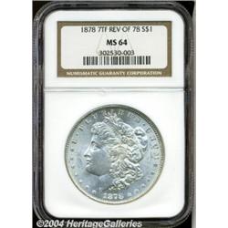 1878 7TF[S$1] Reverse of 1878 MS64 NGC.
