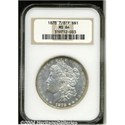 1878 7/8TF[S$1] Strong MS64 NGC.