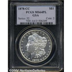 1878-CC[S$1] MS64 Prooflike PCGS.