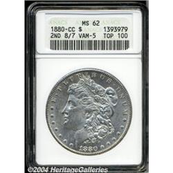 1880-CC[S$1] 8 Over High 7 MS62 ANACS.