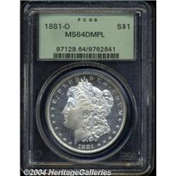 1881-O[S$1] MS64 Deep Mirror Prooflike PCGS.