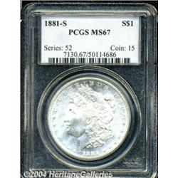 1881-S[S$1] MS67 PCGS.