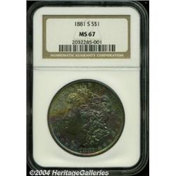 1881-S[S$1] MS67 NGC.
