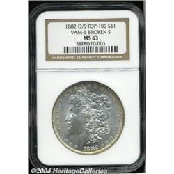 1882-O/S[S$1] Weak MS63 NGC.