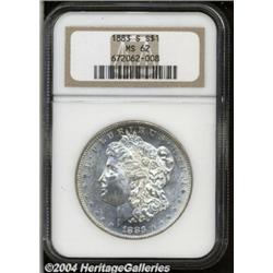1883-S[S$1] MS62 NGC.