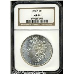 1888-S[S$1] MS64 NGC.