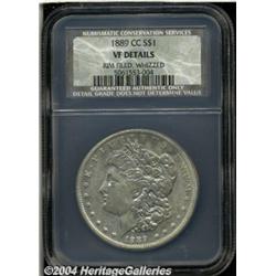 1889-CC[S$1] --Rim Filed, Whizzed. NCS--VF Details.