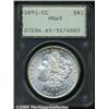 Image 3 : 1891-CC[S$1] MS65 PCGS.