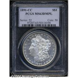 1891-CC[S$1] MS63 Deep Mirror Prooflike PCGS.