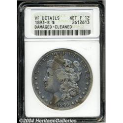 1893-S[S$1]--Damaged, Cleaned--ANACS. VF Details, Net Fine12.