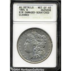 1894[S$1]--Rim Damaged, Scratched, Cleaned--ANACS. AU Details, Net XF40.