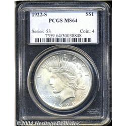 1922-S[S$1] MS64 PCGS.