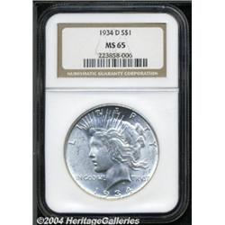 1934-D[S$1] MS65 NGC.