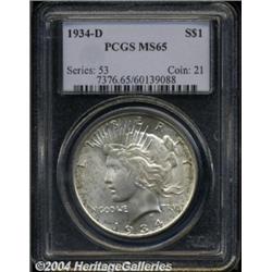 1934-D[S$1] MS65 PCGS.
