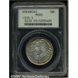 1936-S[50C] Arkansas MS65 PCGS.