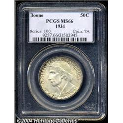 1934[50C] Boone MS66 PCGS.