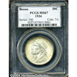 1934[50C] Boone MS67 PCGS.