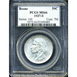 1937-S[50C] Boone MS66 PCGS.