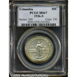 1936-S[50C] Columbia MS67 PCGS.
