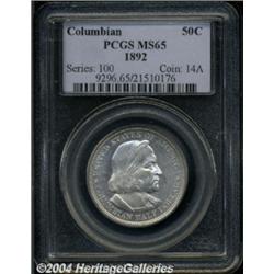 1892[50C] Columbian MS65 PCGS.