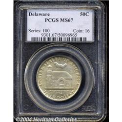 1936[50C] Delaware MS67 PCGS.