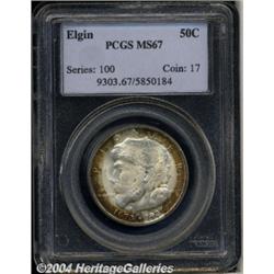 1936[50C] Elgin MS67 PCGS.