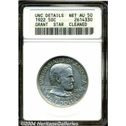 1922[50C] Grant with Star--Cleaned--ANACS. UNC Details, Net AU50.
