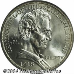 1918[50C] Lincoln MS67 PCGS.