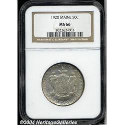 1920[50C] Maine MS66 NGC.