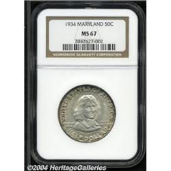 1934[50C] Maryland MS67 NGC.