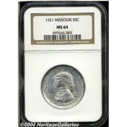 1921[50C] Missouri MS64 NGC.