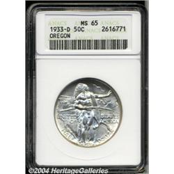 1933-D[50C] Oregon MS65 ANACS.
