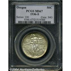 1936-S[50C] Oregon MS67 PCGS.