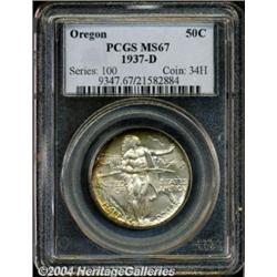 1937-D[50C] Oregon MS67 PCGS.