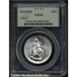 1921[50C] Pilgrim MS65 PCGS.