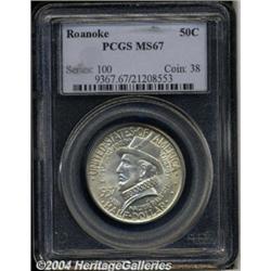 1937[50C] Roanoke MS67 PCGS.