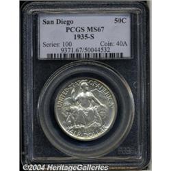 1935-S[50C] San Diego MS67 PCGS.