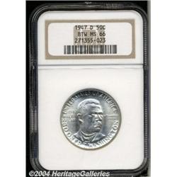 1947-D[50C] Booker T. Washington MS66 NGC.