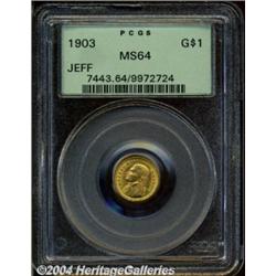 1903[G$1] Louisiana Purchase/Jefferson MS64 PCGS.