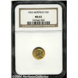 1903[G$1] Louisiana Purchase/McKinley MS62 NGC.