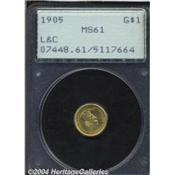 1905[G$1] Lewis and Clark MS61 PCGS.