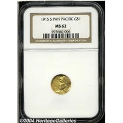 1915-S[G$1] Panama-Pacific Gold Dollar MS62 NGC.